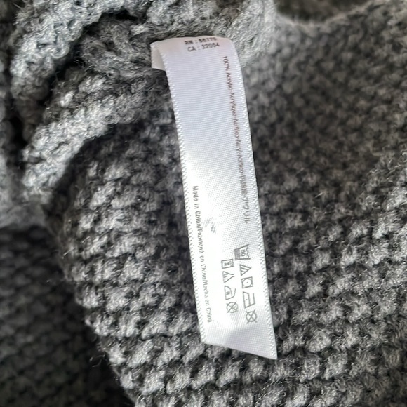 Grey oversize turtleneck sweater, one size - Picture 5 of 6